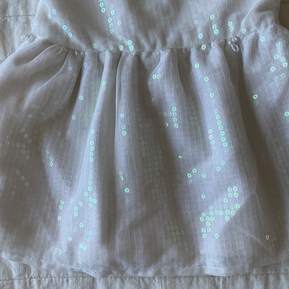 The Children's Place White Sequins Dress Size 18-24 Months - Picture 5 of 7